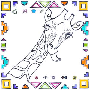 Intuition, 2024 Acrylic on MDF board 80 x 80 cm Private collection